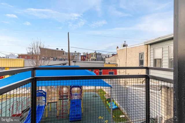 a city view from a balcony