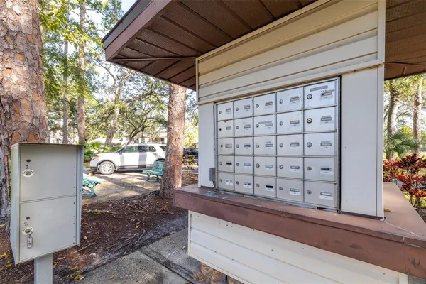 an aerial view of residential house with outdoor space