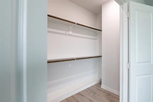 a close view of closet