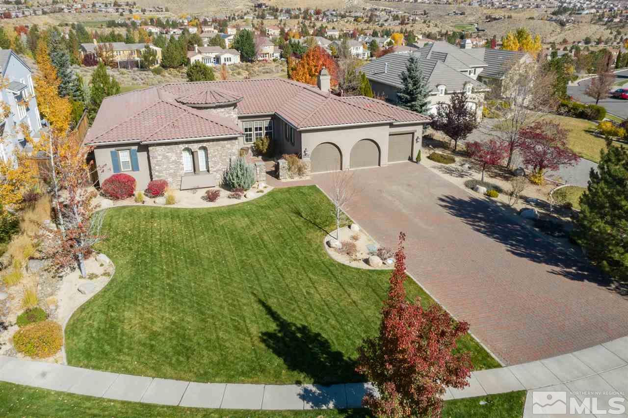 8345 Fairway Ridge Court Reno, NV 89523 - Photo 4 of 40 an aerial view of house with yard