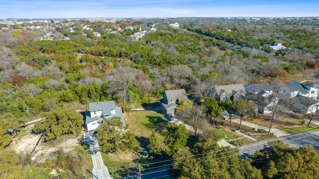 a view of a city with mountain
