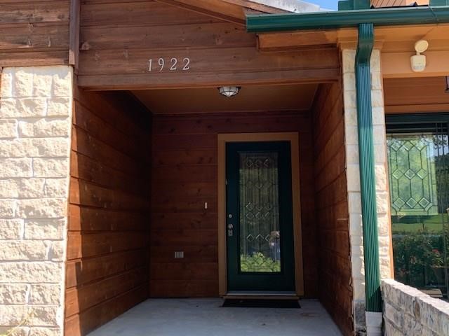 a view of front door