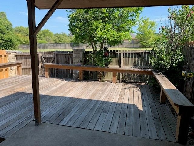 1922 20th Street Huntsville, TX 77340 - Photo 46 of 49 a view of balcony with wooden floor and outdoor space