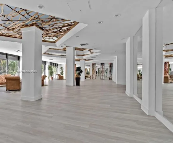 a view of a building from a window