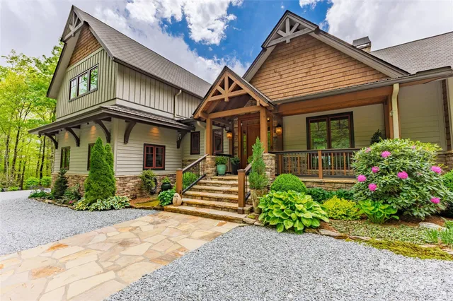 a front view of a house