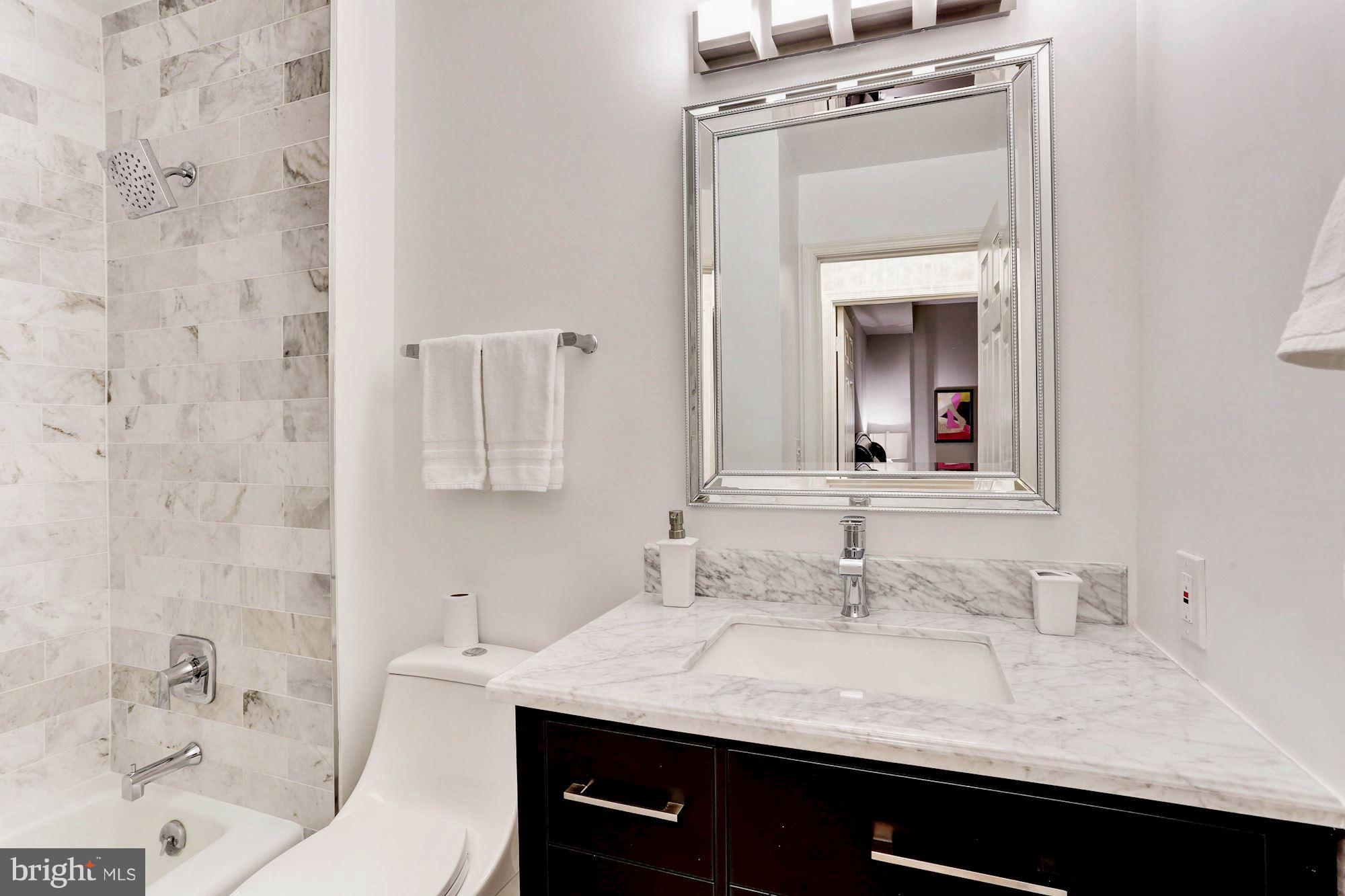 1830 17th Street Northwest, Unit 204 Washington, DC 20009 - Photo 24 of 31 Newly renovated bathroom