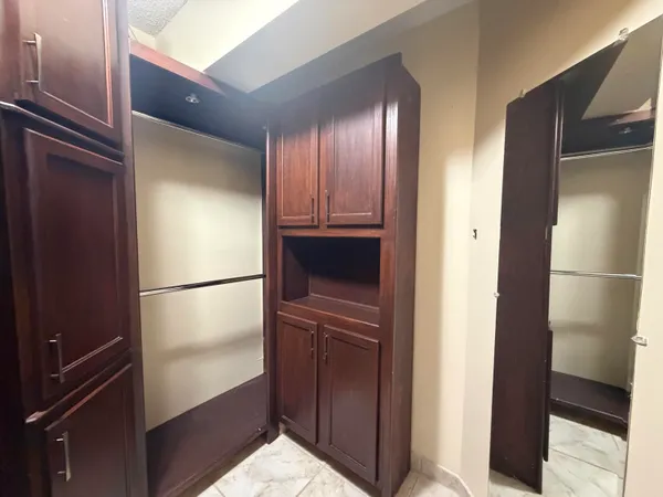 a view of hallway with stairs