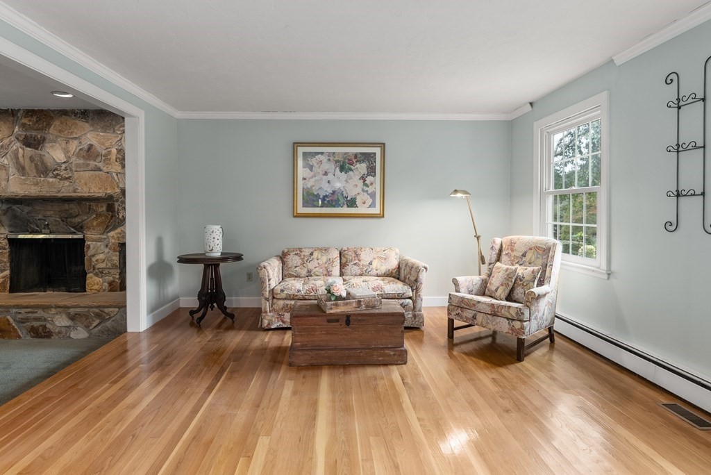 4 Standish Drive Canton, MA 02021 - Photo 16 of 32 a living room with furniture and a fireplace