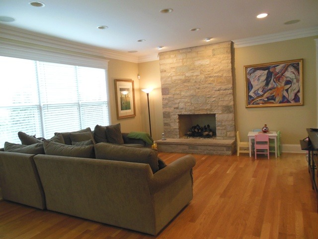 509 Phillippa Street Hinsdale, IL 60521 - Photo 8 of 20 a living room with furniture and a fireplace