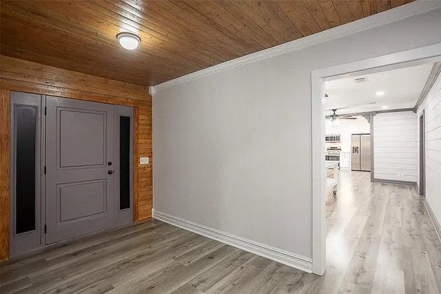 wooden floor in an empty room