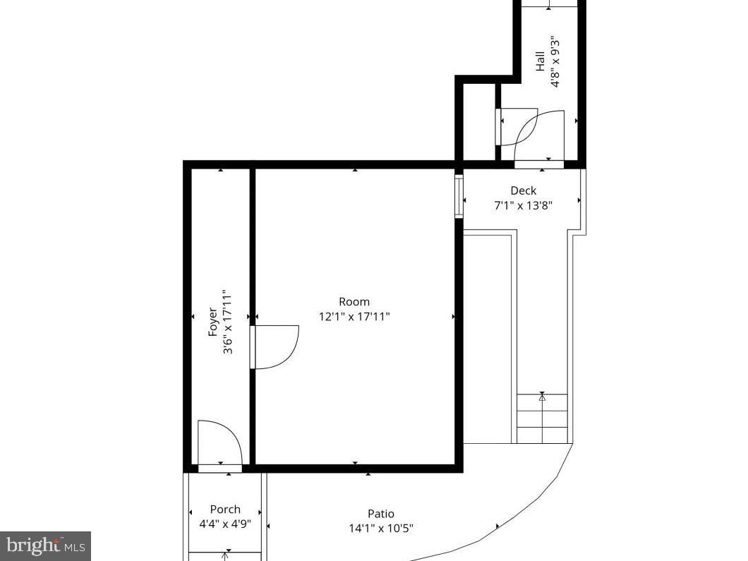 5404 4th Street Northwest, Unit 1 Washington, DC 20011 - Photo 3 of 5 Building Front Entry Floor Plan