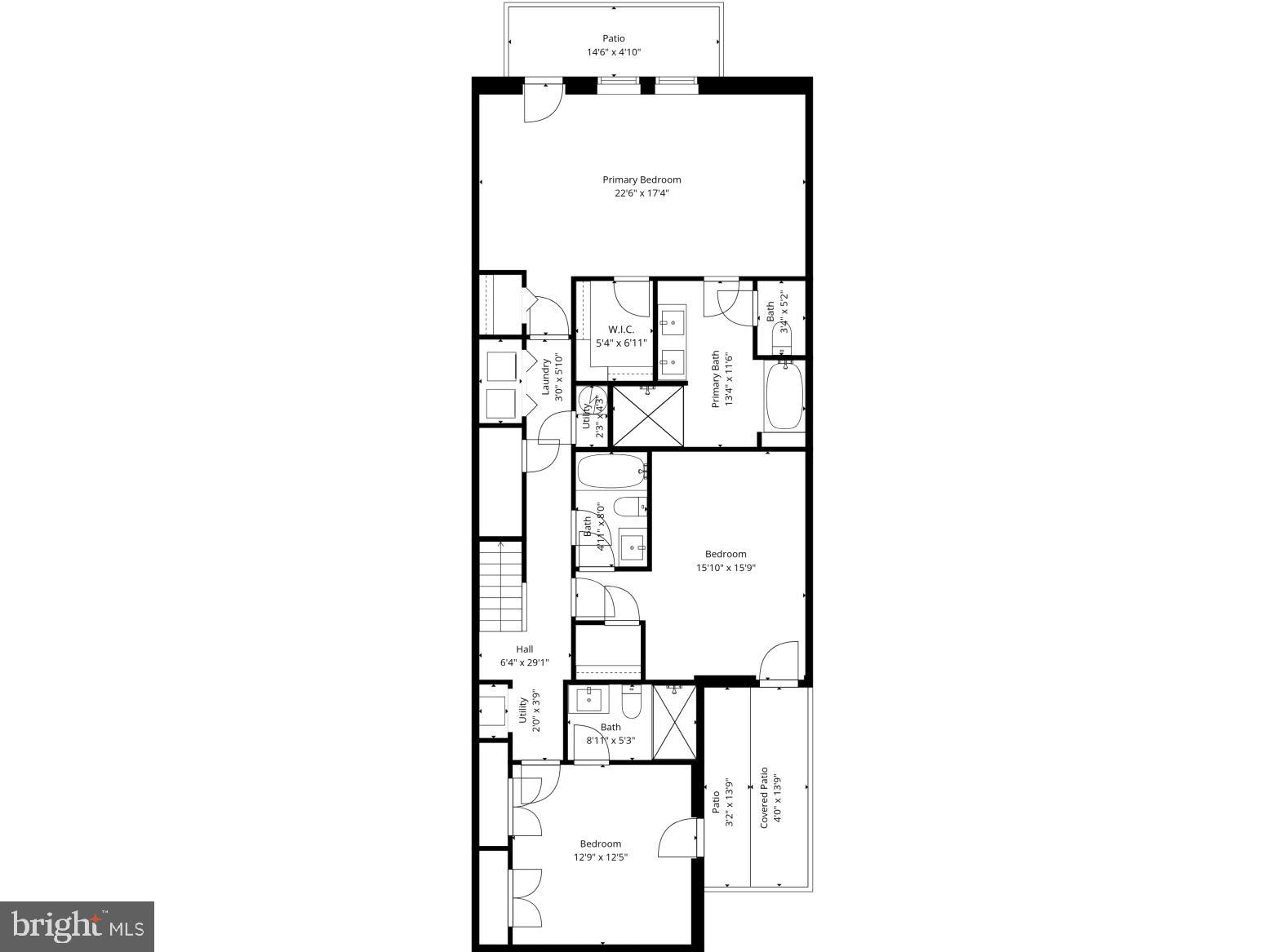 5404 4th Street Northwest, Unit 1 Washington, DC 20011 - Photo 4 of 5 Main Level Floor Plan