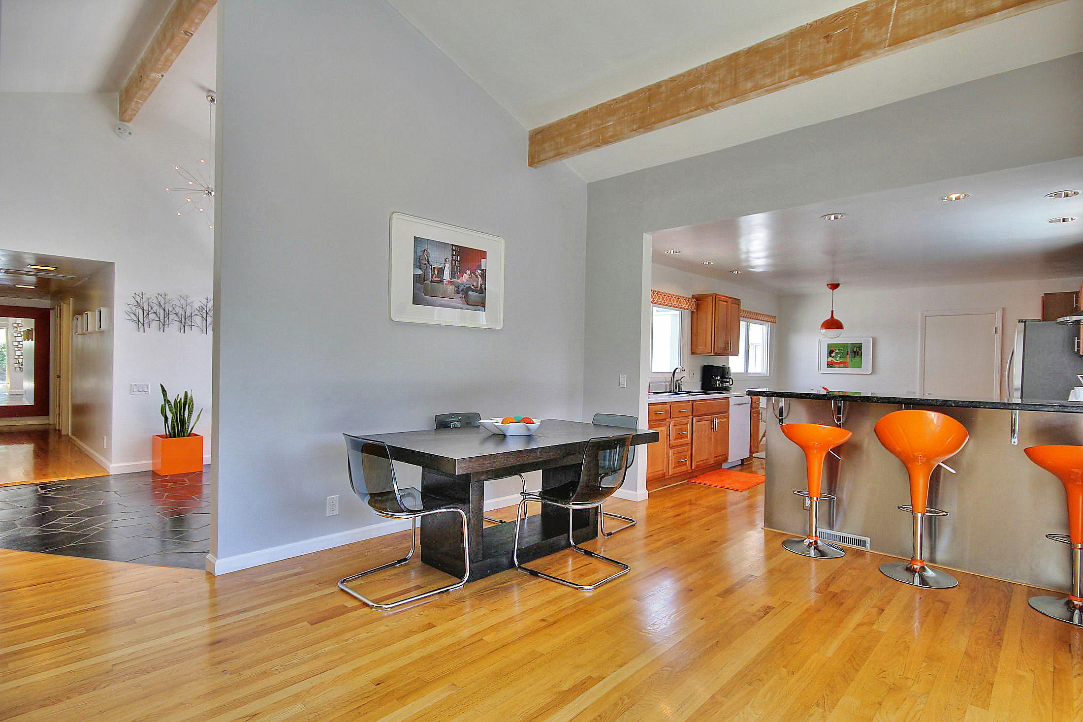345 North Ontare Road Santa Barbara, CA 93105 - Photo 8 of 31 Dining room looking toward kitchen