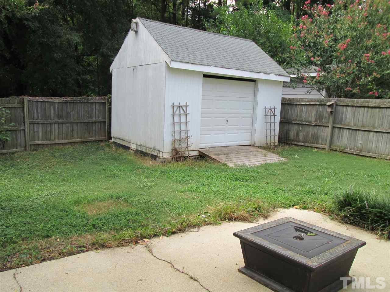3701 Pine Knoll Drive Raleigh, NC 27604 - Photo 19 of 20 Storage shed - fully fenced backyard!