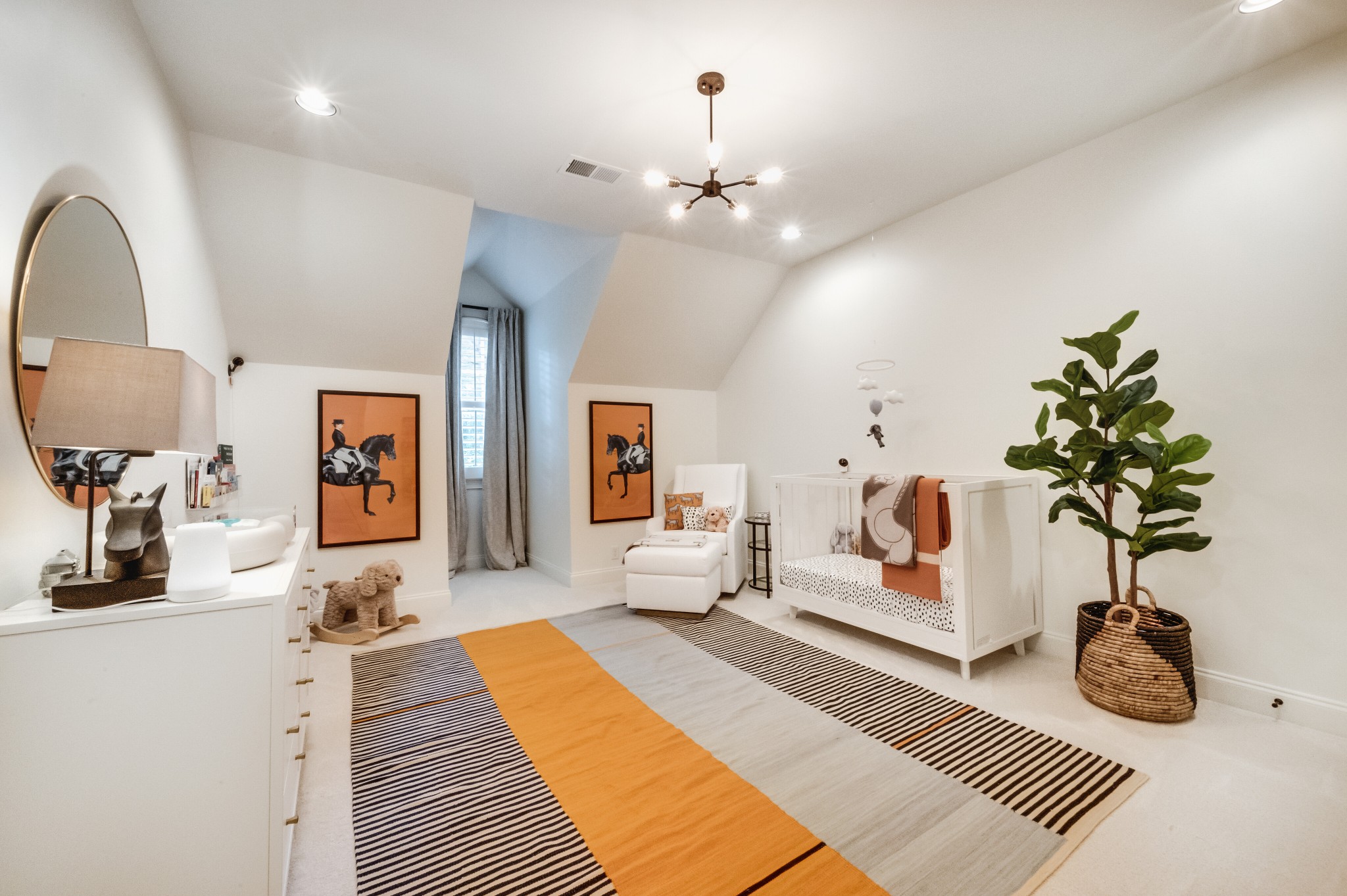114 Cheek Road Nashville, TN 37205 - Photo 35 of 50 a living room with furniture a chandelier and a potted plant