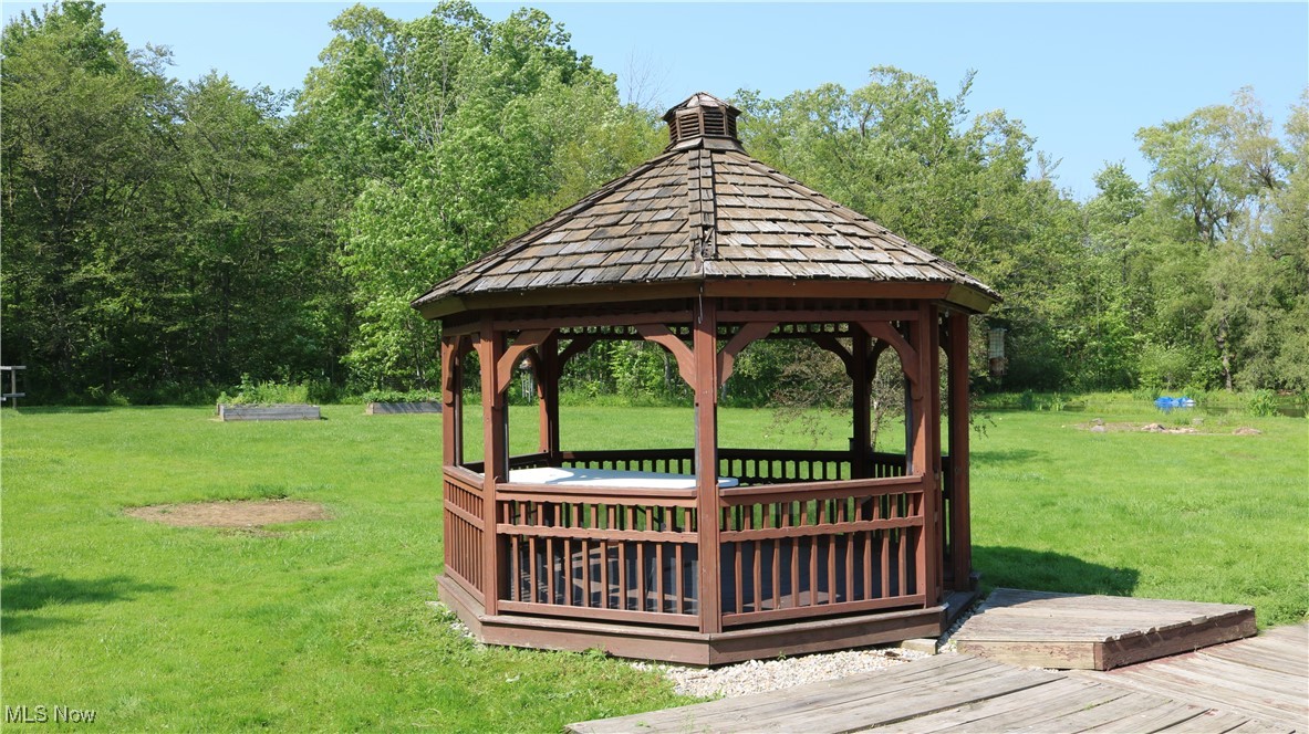 14485 Bass Lake Road Newbury, OH 44065 - Photo 10 of 22 View of home's community with a gazebo and a yard