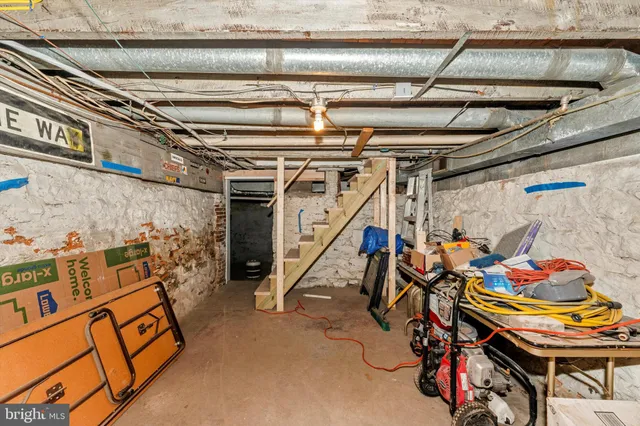 a view of storage and utility room