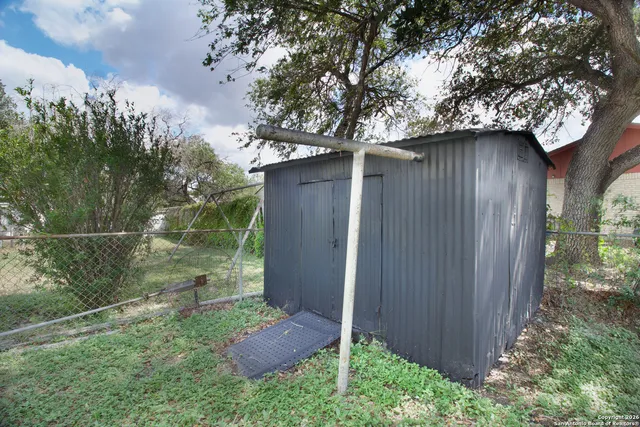 a backyard of a house