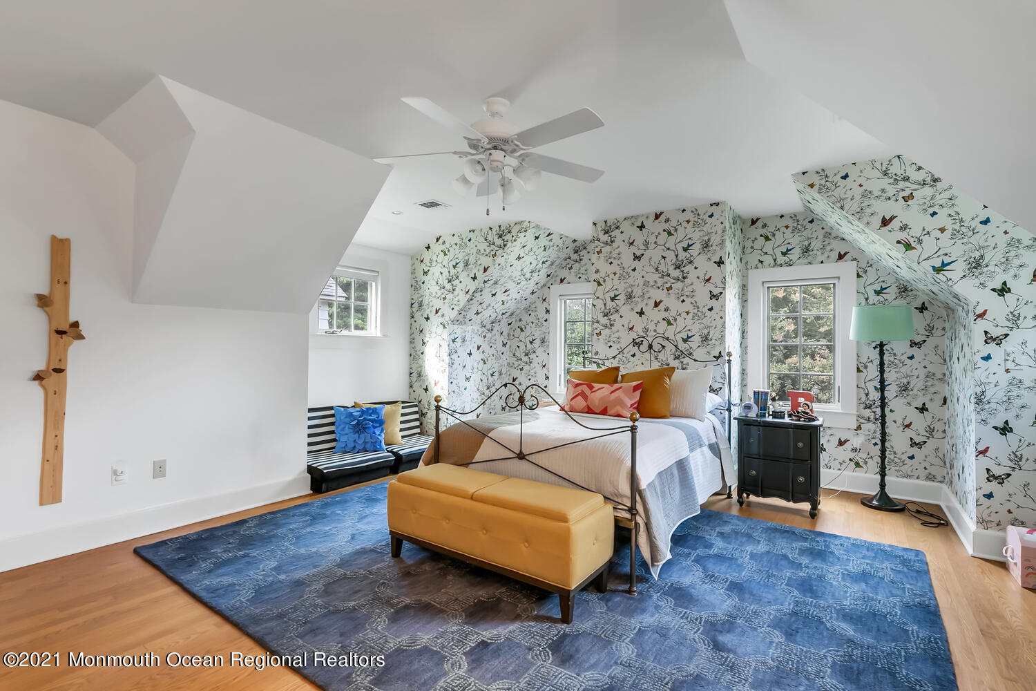 162 Black Point Road Rumson, NJ 07760 - Photo 37 of 58 a bedroom with a bed and wooden floor