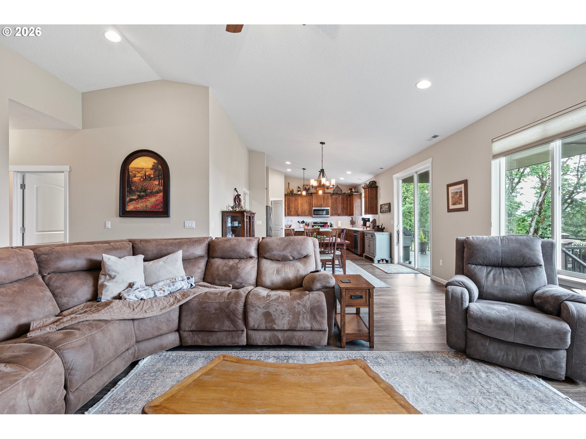 962 South 66th Place Springfield, OR 97478 - Photo 5 of 44 a living room with furniture and a wooden floor