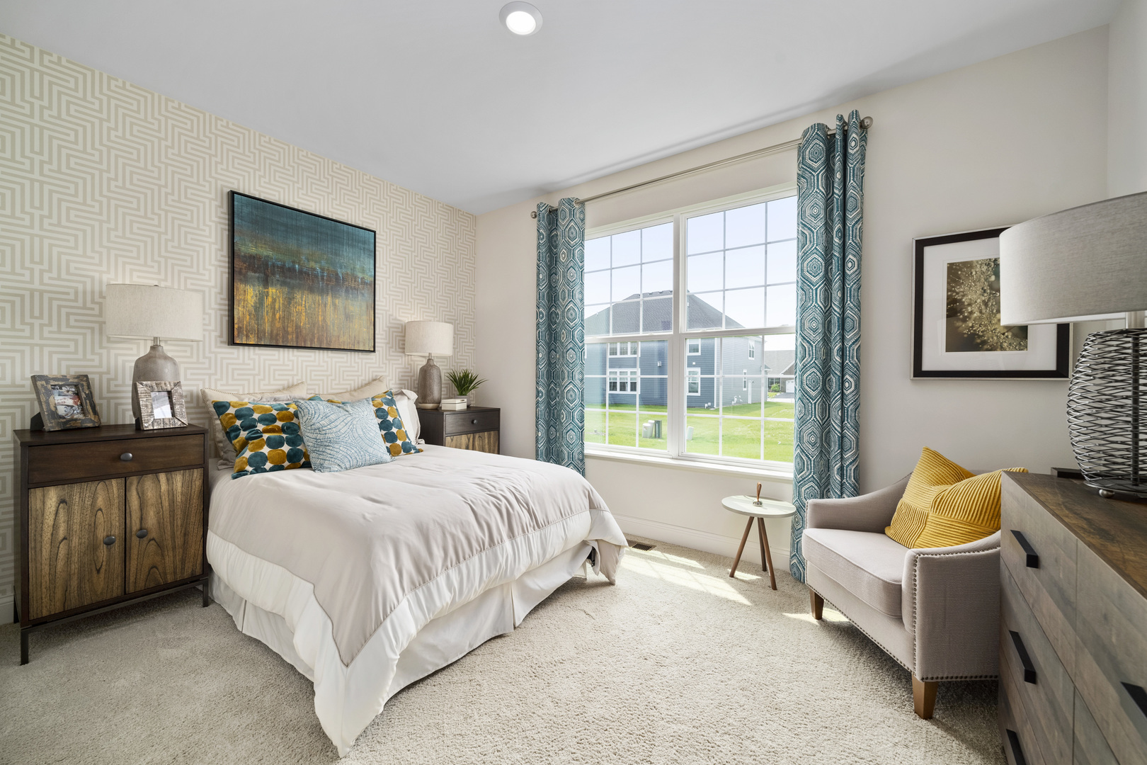 3675 Edelweiss Road Elgin, IL 60124 - Photo 32 of 38 a bedroom with a bed and a couch
