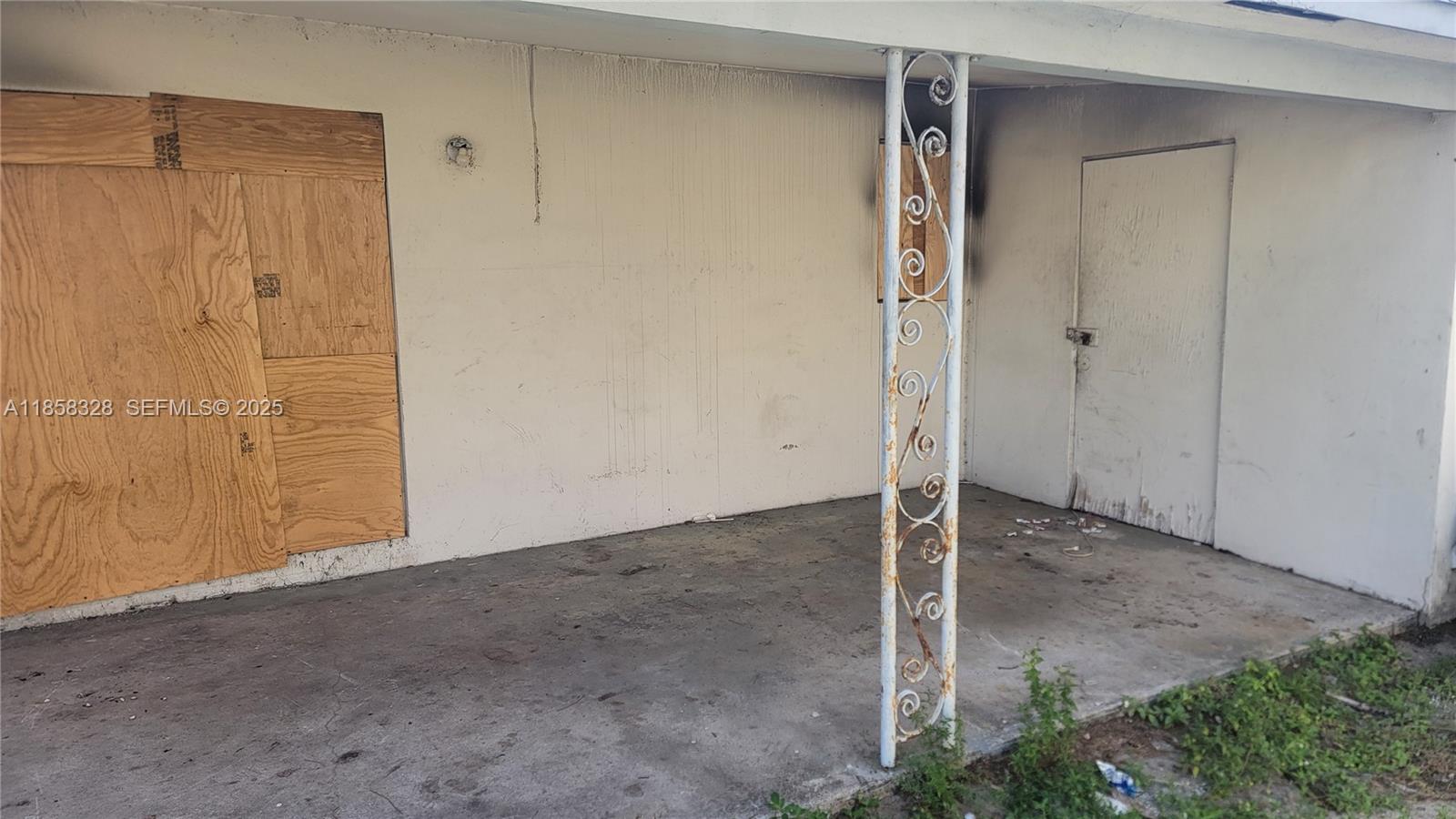 a view of an empty room