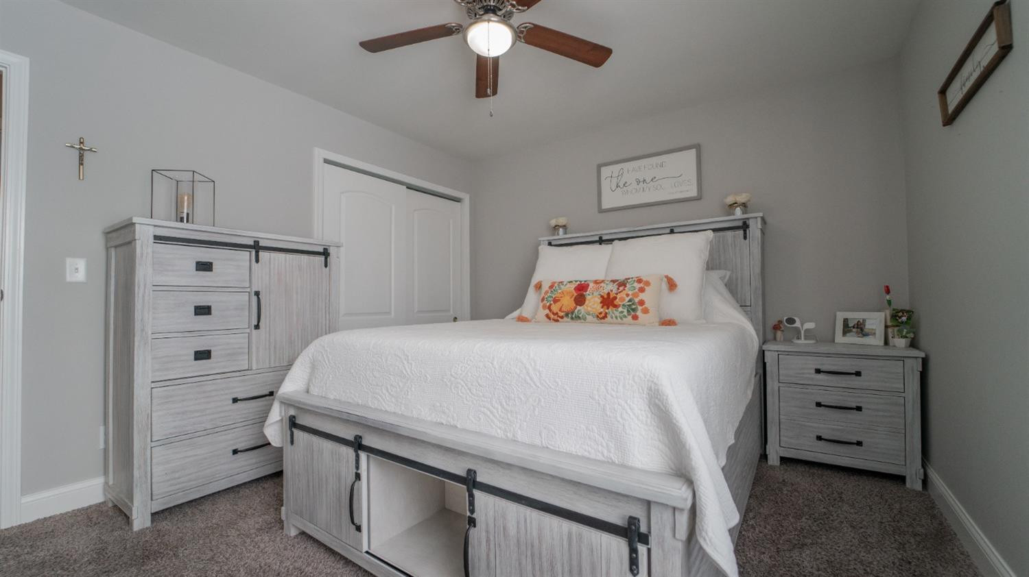 2225 Coldspring Road Crown Point, IN 46307 - Photo 12 of 22 a bedroom with a bed and a cabinet