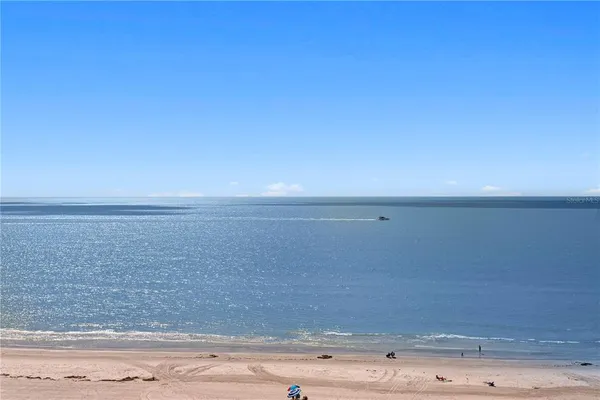 a view of an ocean beach