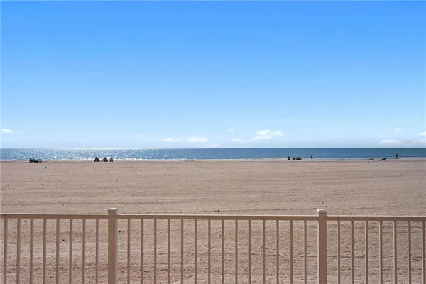 a street view with an ocean view