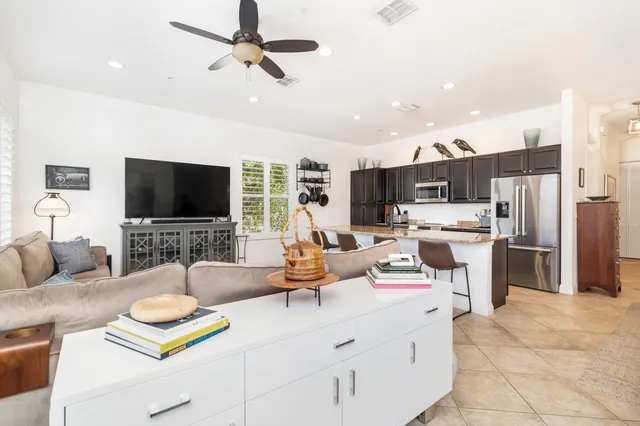 a view of a backyard with plants