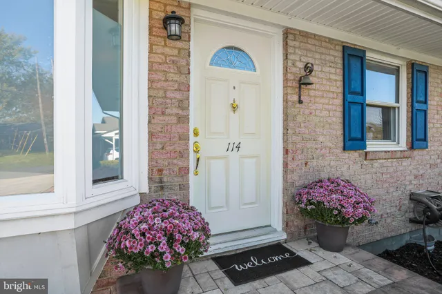 a front view of a house