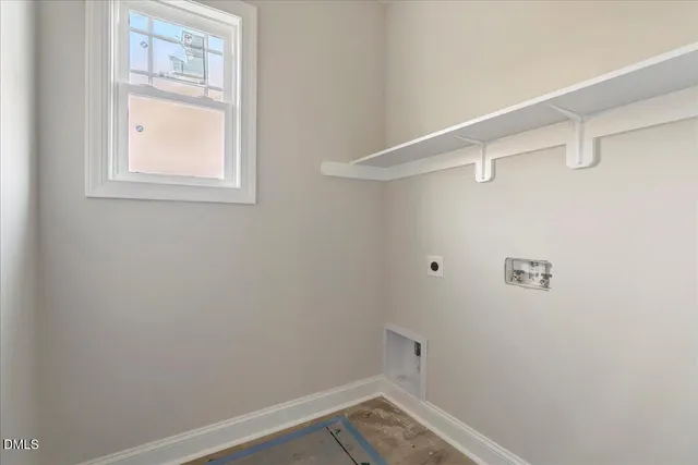 a view of a room that has a window in it