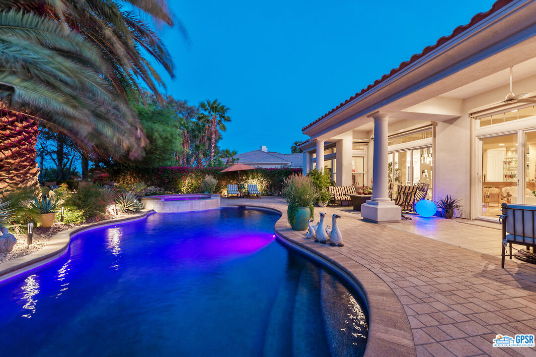 53 Vista Encantada Rancho Mirage, CA 92270 - Photo 28 of 33 a view of swimming pool with outdoor seating