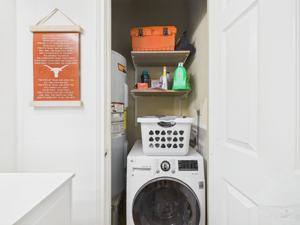 2529 Rio Grande Street, Unit 24 Austin, TX 78705 - Photo 13 of 15 a room with a washer and dryer