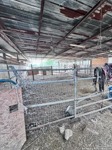 a view of a garage room