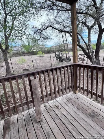 a view of deck with wooden floor and outdoor space