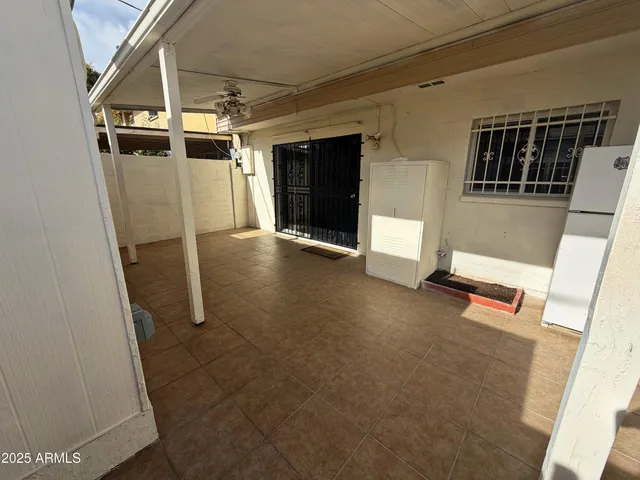 a view of deck with wooden floor