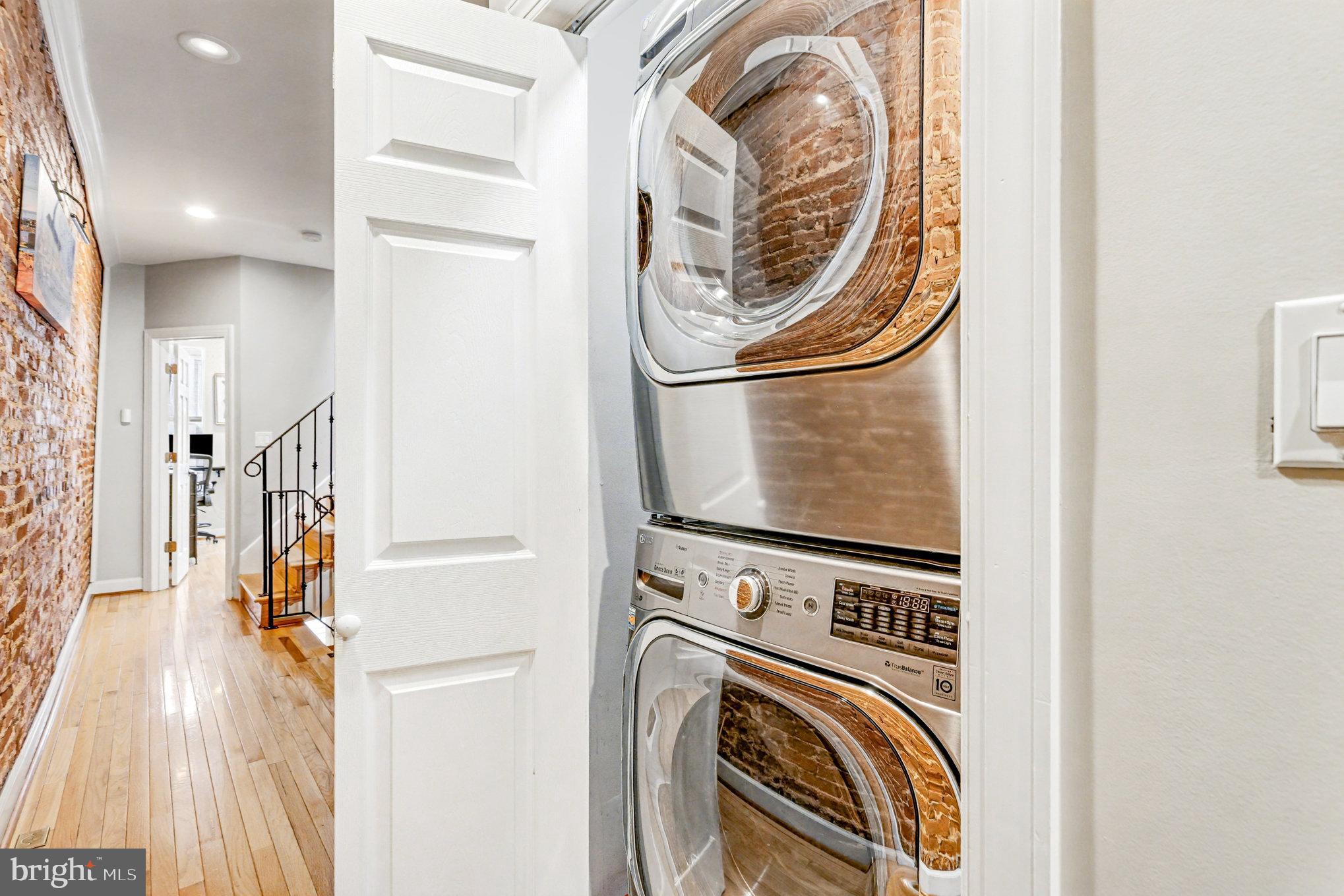 1314 South Hanover Street Baltimore, MD 21230 - Photo 21 of 30 a view of a storage & utility room with a washer dryer