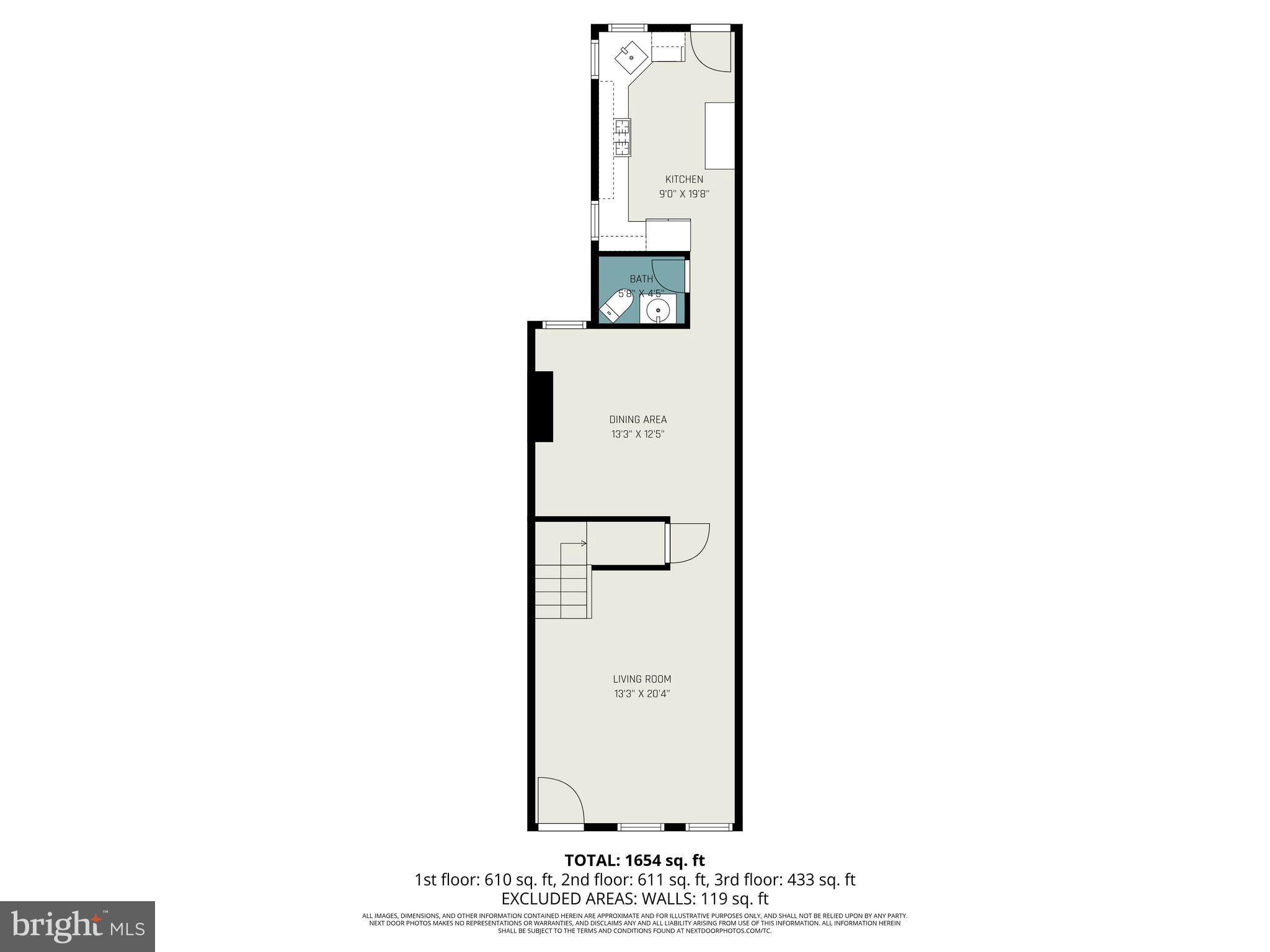 1314 South Hanover Street Baltimore, MD 21230 - Photo 22 of 30 a picture of a floor plan