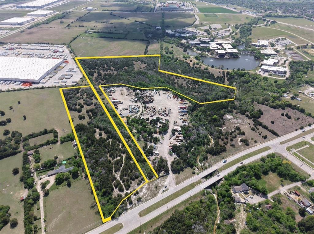 3510 Telephone Road Dallas, TX 75241 - Photo 4 of 37 broader view property with 60 foot wide easement back to approximately 22 acres and the corner share with other warehouse parking lot