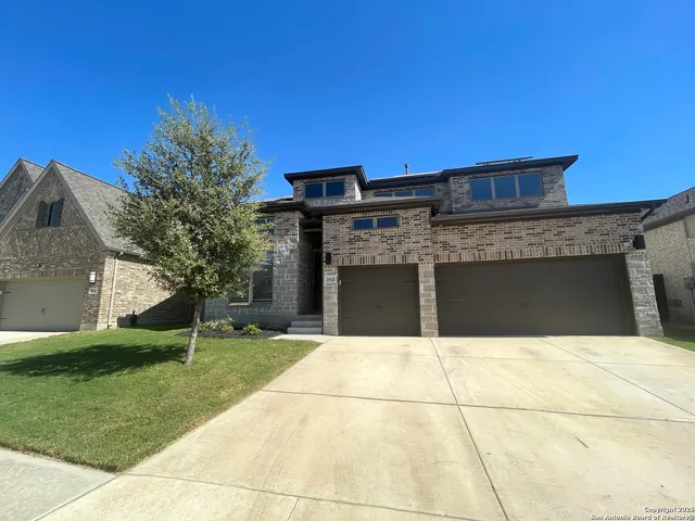 a building with a bench in front of it