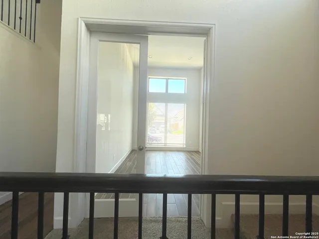 a view of kitchen and window