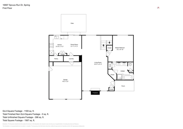 $2,000 | 16907 Spruce Run Drive, Spring, TX 77379