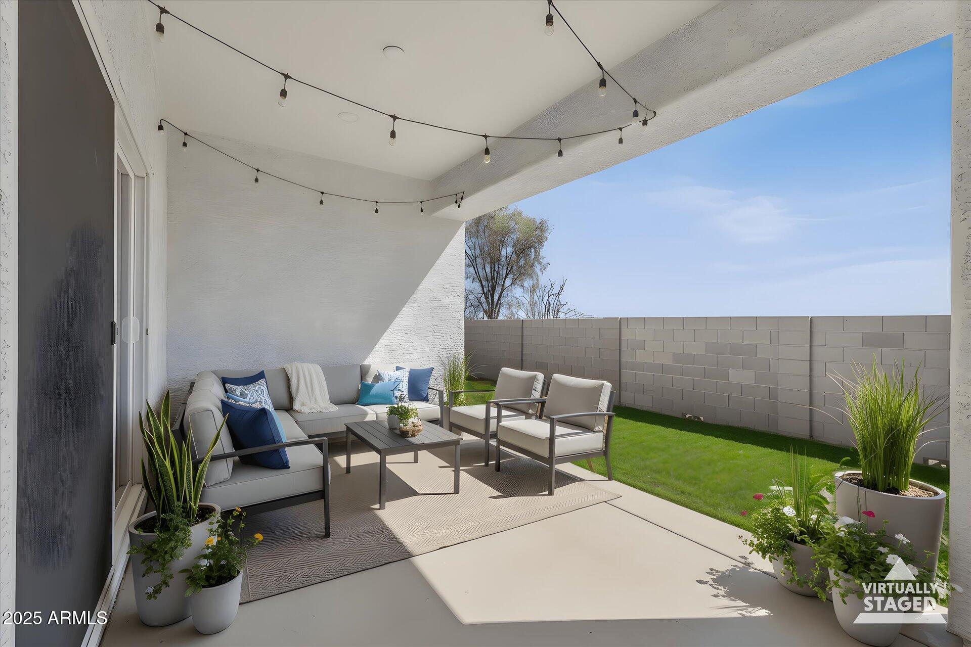 15081 South Capistrano Road Arizona City, AZ 85123 - Photo 32 of 37 Rear Patio Staged