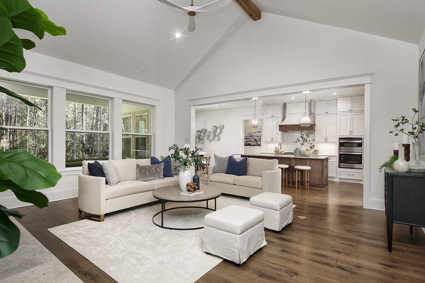 630 Lonestar Road Huntsville, TX 77340 - Photo 12 of 48 Spacious great room has convenient floor outlets for floating furniture in center of room.