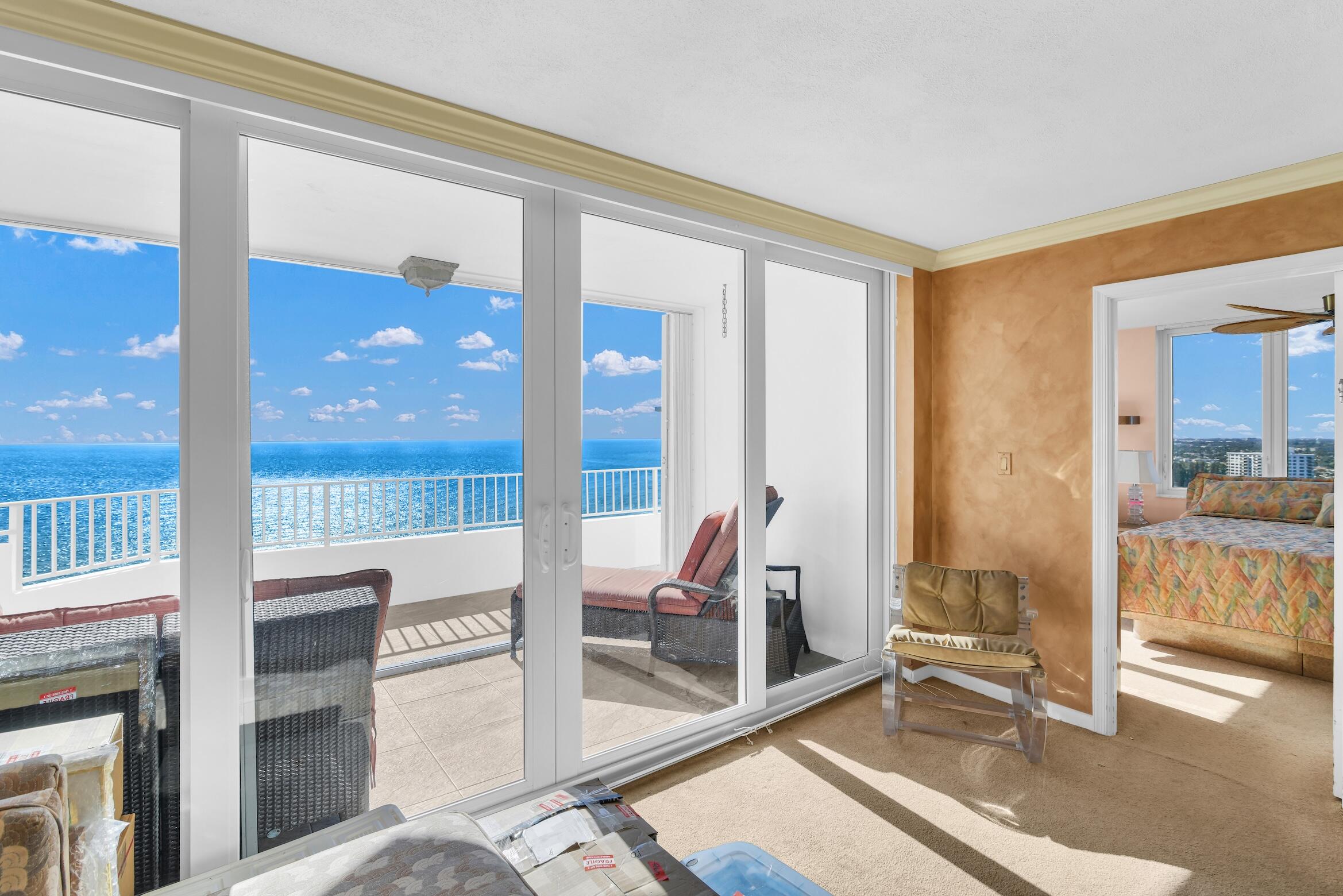 500 South Ocean Boulevard, Unit PH8PH9 Boca Raton, FL 33432 - Photo 4 of 70 PH8 LIVING ROOM VIEW