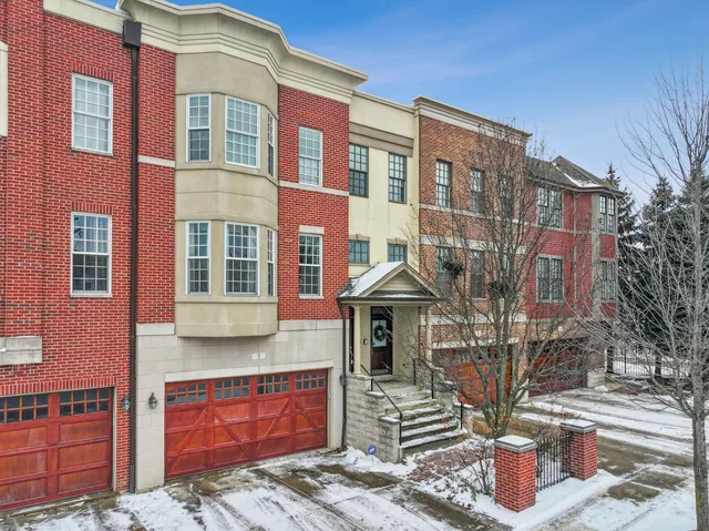 a front view of a multi story residential apartment building