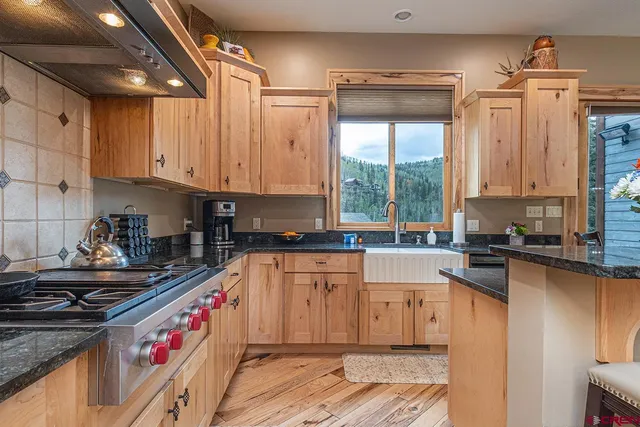 a view of a balcony with an outdoor space