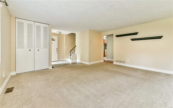 a view of an empty room