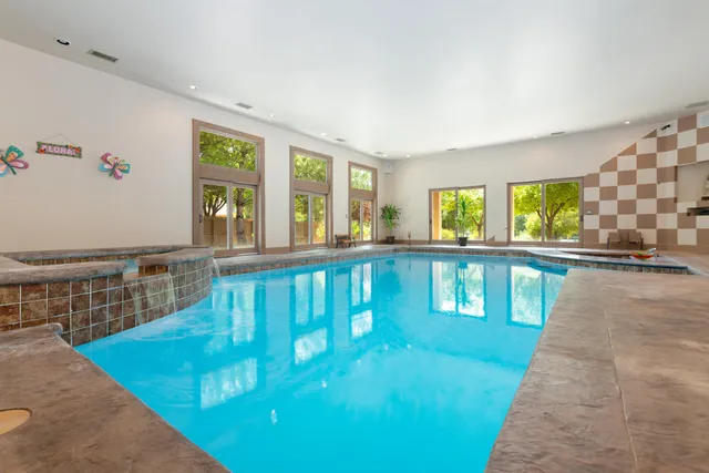 a view of a swimming pool